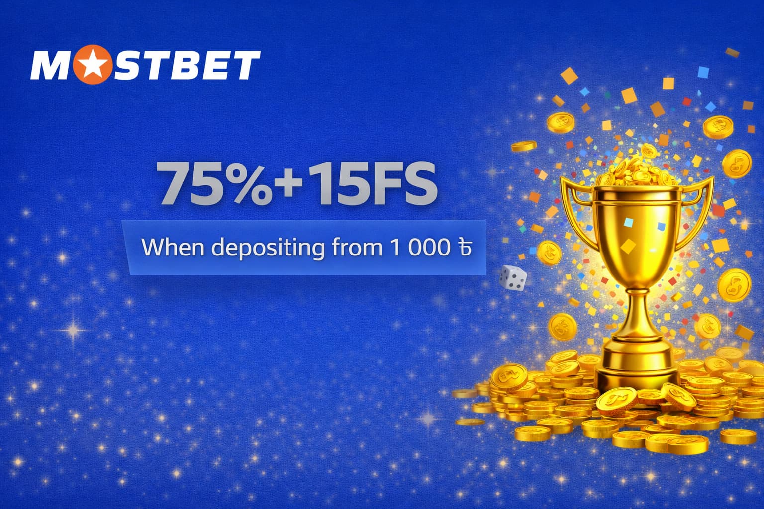 Third Deposit Bonus - 75% And 15 Free Spins