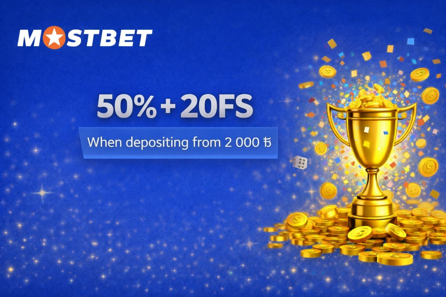 Second Deposit Bonus - 50% And 20 Free Spins