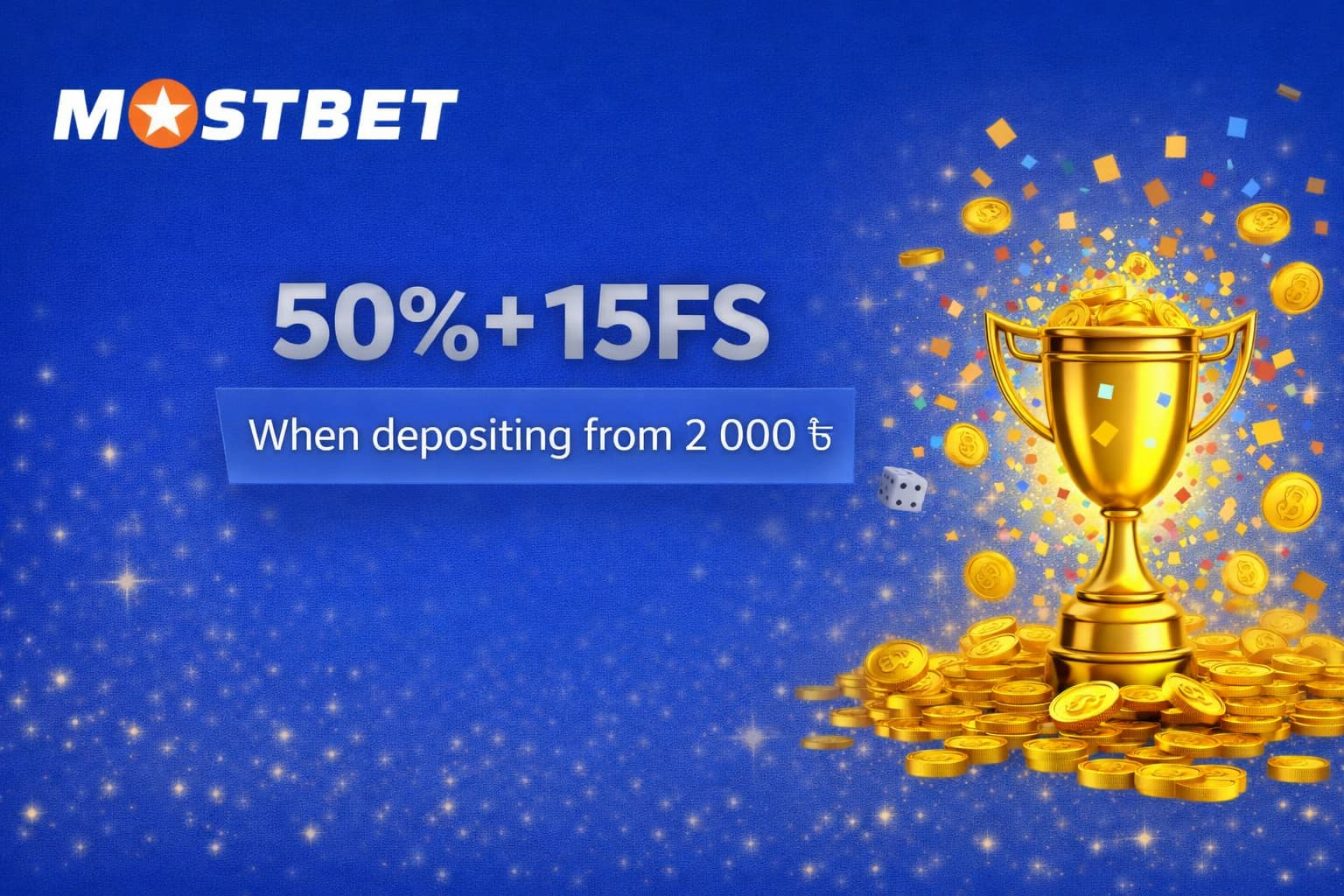 Second Deposit Bonus - 50% And 15 Free Spins